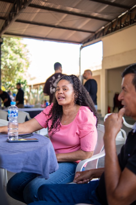 Roda de conversa em encontro do ISF